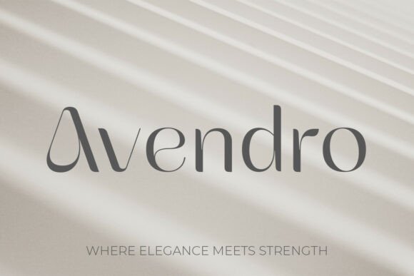 Avendro: A Bold Serif for Timeless Luxury