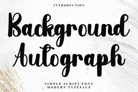 Background Autograph: Your Friendly Handwritten Font