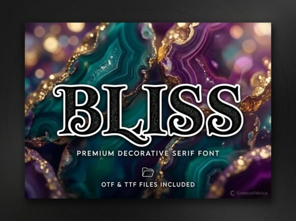 Bliss: A Decorative Display Font for Impactful Designs