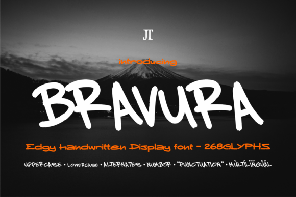 Bravura: The Edgy Handwritten Display Font