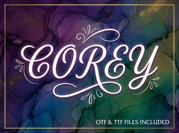Corey: A Bold Font for Headlines and Artistic Branding