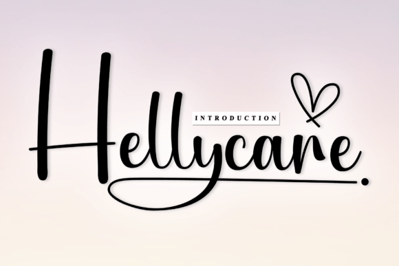 Hellycare: A Sweet & Cursive Handwritten Typeface