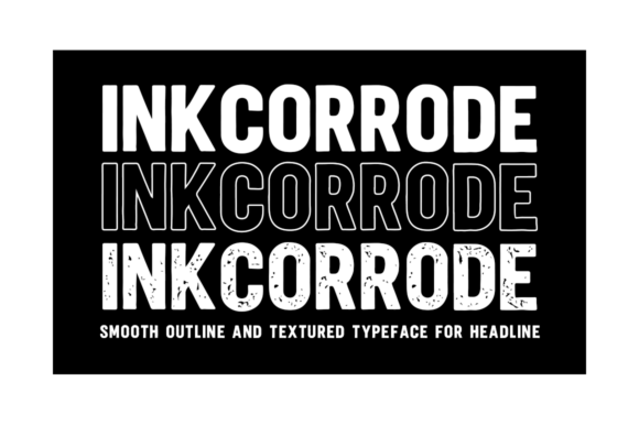 INKCORRODE: Bold, Industrial Display Font