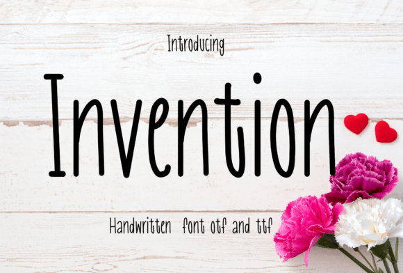 Invention: A Handwritten Font for Creative Projects