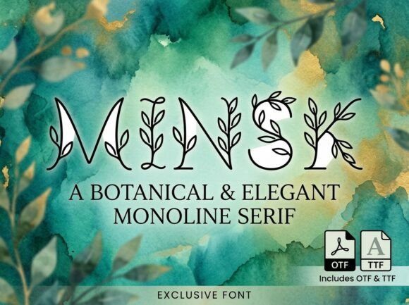 Minsk: A Bold Display Font for Striking Designs