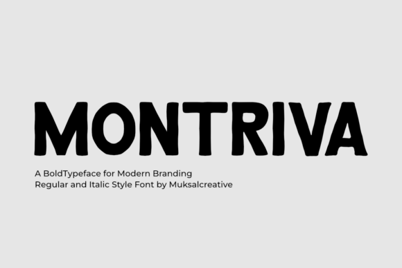 Montriva: Bold Sans-Serif Display Font for Confident Branding