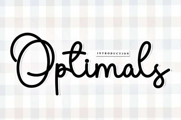 Optimals: A Rhythmic Script Font for Artisan Branding
