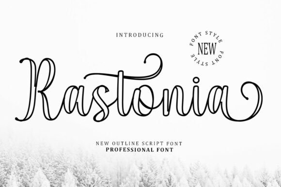 Rastonia: A Calligraphy Font Blending Elegance with Modern Style