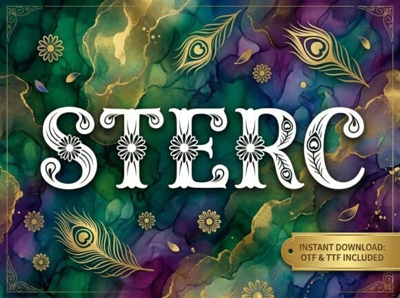Sterc: A Bold Decorative Display Font