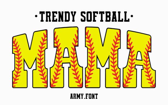Trendy Softball: A Typeface with Athletic Spirit