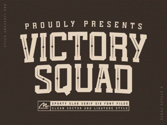 Victory Squad: Bold Athletic Font for Dynamic Designs
