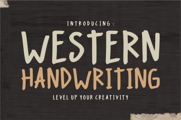 Western Handwriting: A Rugged Display Typeface